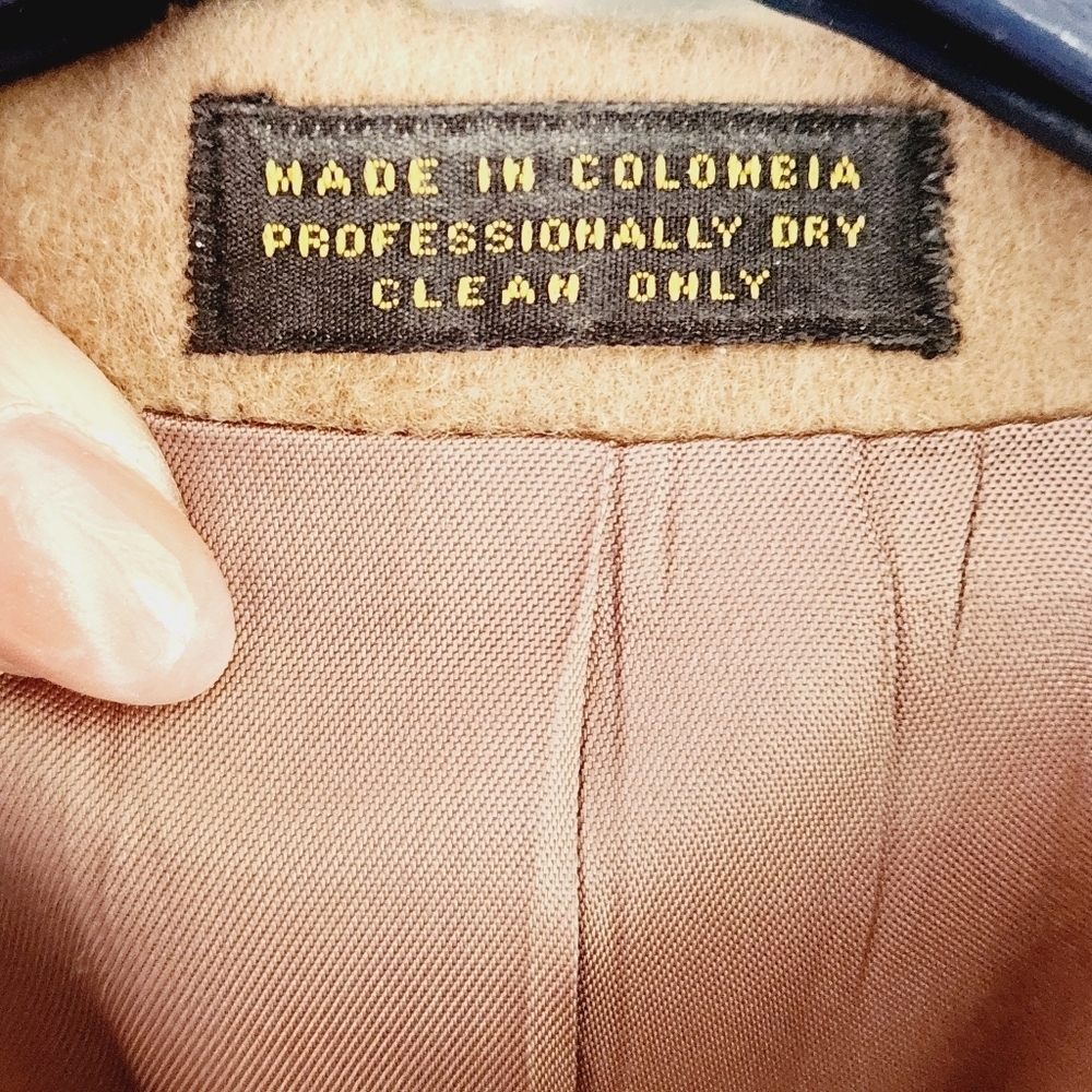 stafford Mens Beige Single Breasted Classic Fit Wool & Camel Hair Blend Blazer - Picture 6 of 11